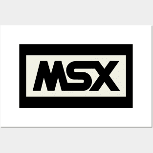 MSX Black Logo - Vintage Retro Computer Posters and Art